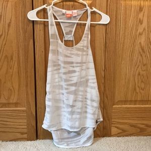 White camo pattern see through tank